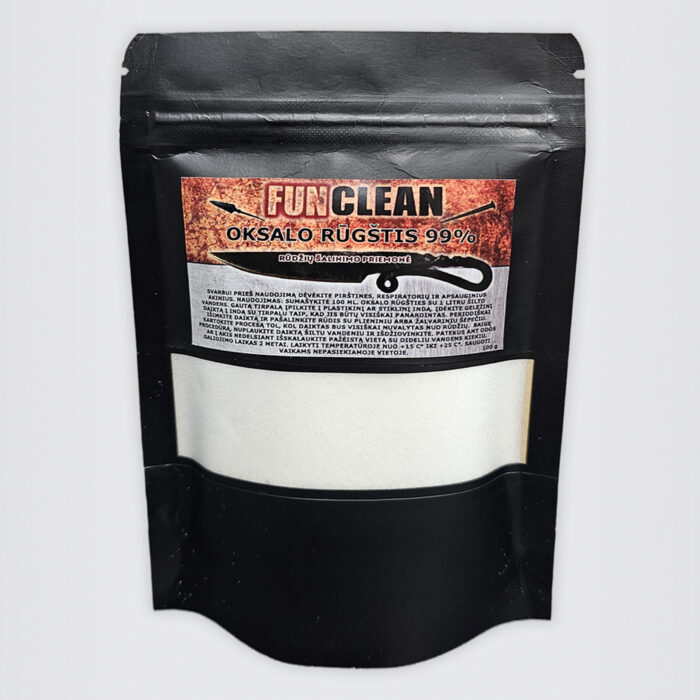 Oksalo rūgštis. Rūdžių šalinimo priemonė.